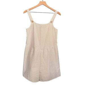 Boutique Brand Striped Beige Romper